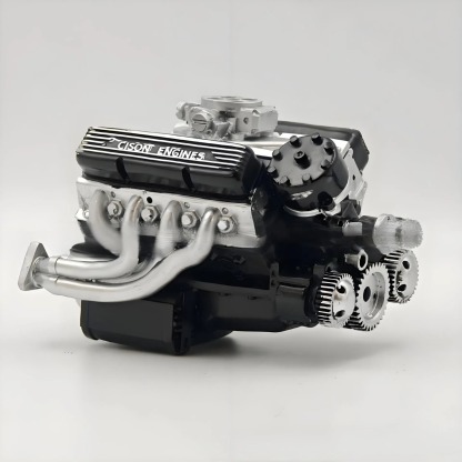 100% Functional – CNC-Machined, Gas-Powered, Fully Working New V8 Engine Model