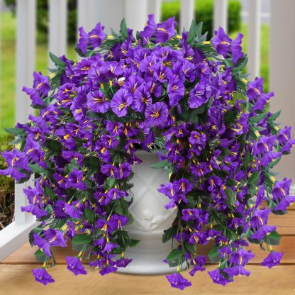 Artificial Faux Hanging Flowers Plants