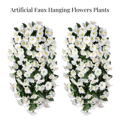 Artificial Faux Hanging Flowers Plants