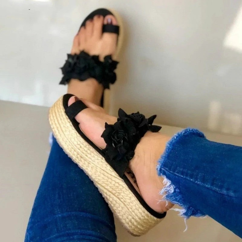 Women's Platform Wedge Heel Sandals, Non-Slip Casual Summer Outdoor Shoes