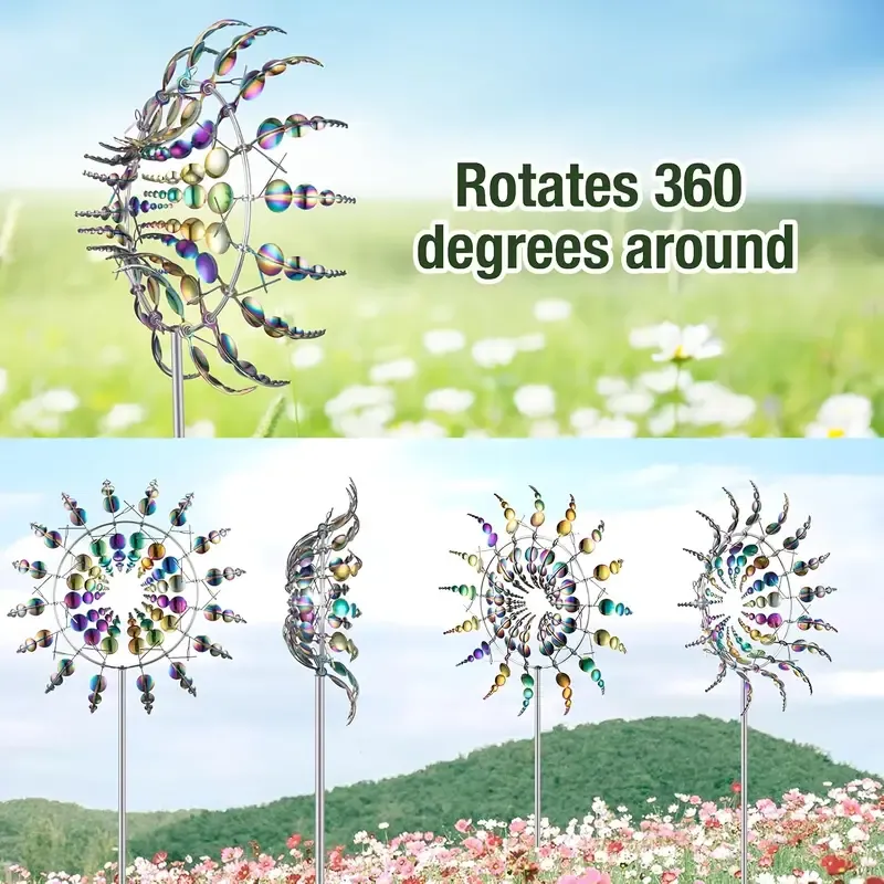 Handmade Wind Spinner — Kinetic Garden Art That Spins With Breeze