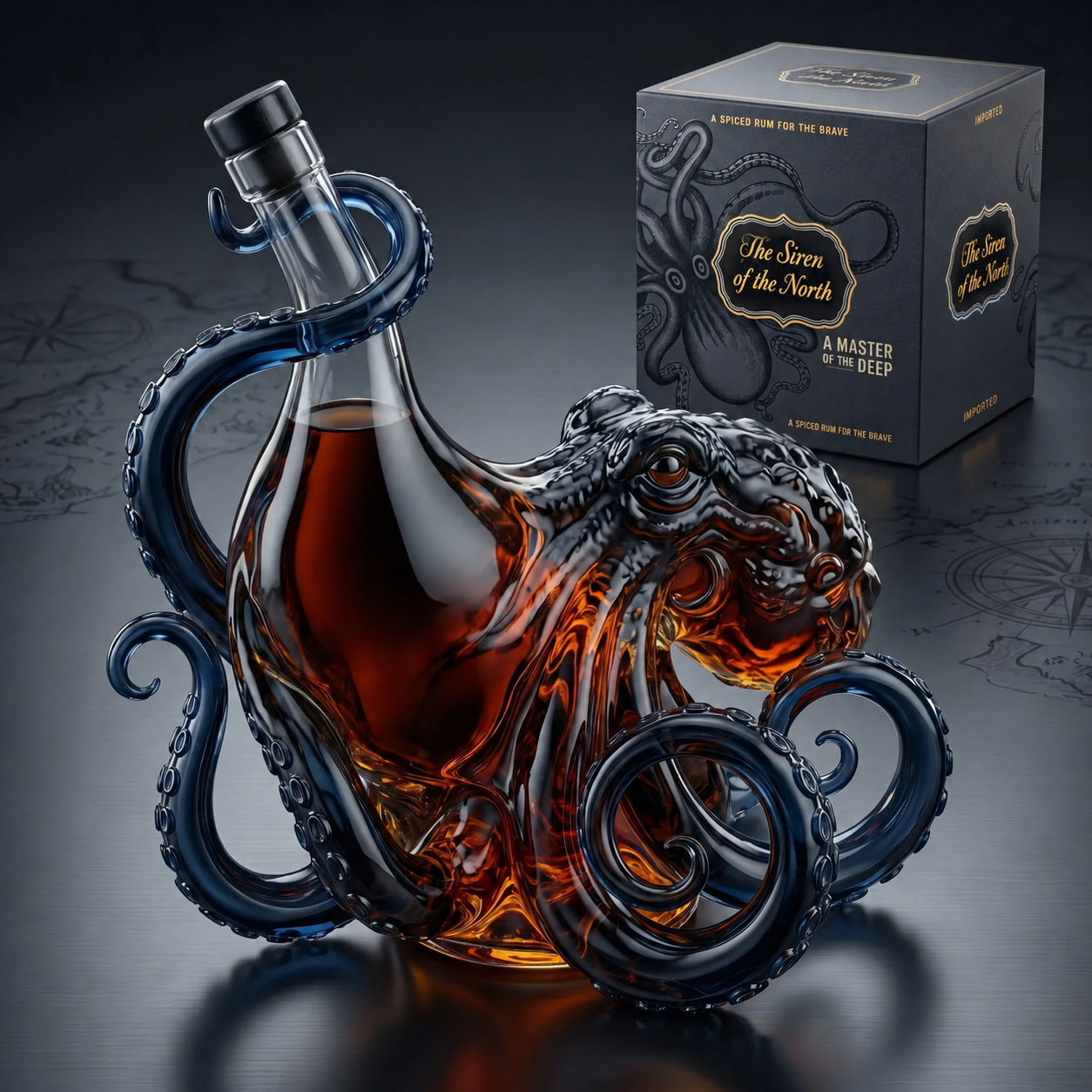 This 3D Octopus Art Bottle Is Taking Over Home Bars Worldwide.