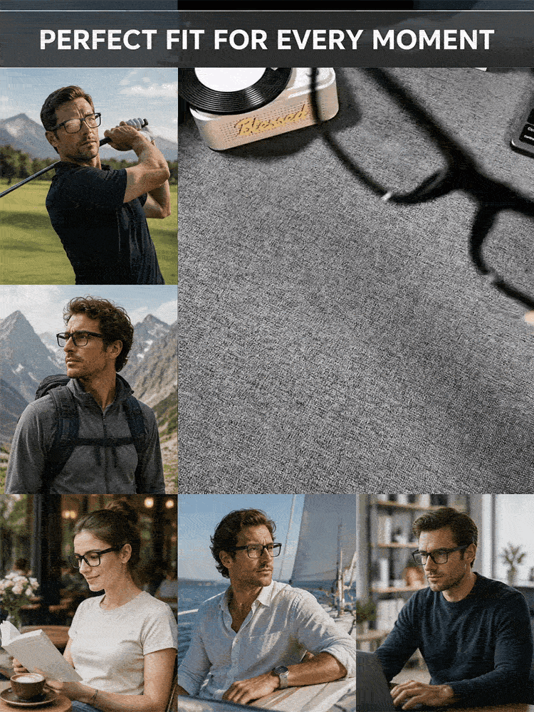 Flagship AI Smart Glasses: 3-in-1 Reading, Sunglasses & AI Glasses. Features Auto-Focus & Smart Tint Tech!