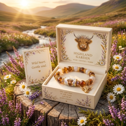 🐂Wild • Gentle • Warm🌾 — Highland Garden Bracelet✨