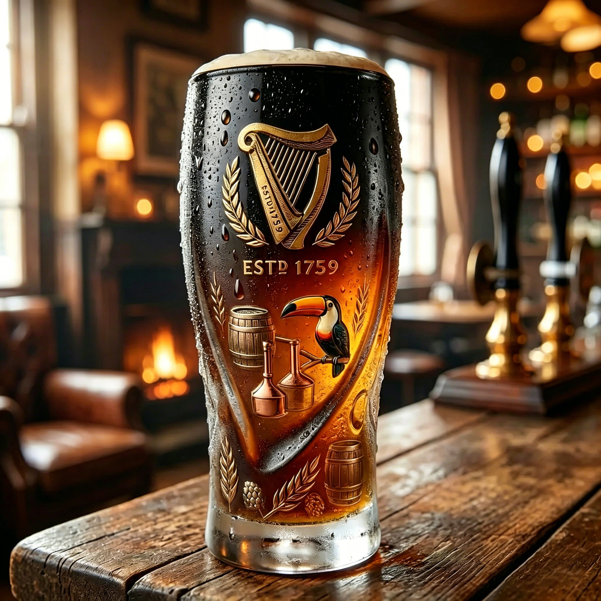 🔥Limited Edition 60% Off 🎁-🍻Guinness Brewery EST 1759 Heritage Pint Beer Glass