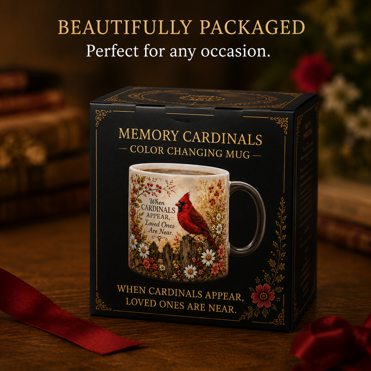 ❤️✨ Cardinal Heaven Signs Color Changing Mug ✨🕊️