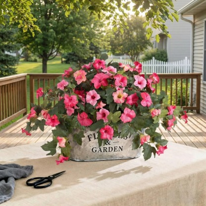 Spring Bloom Artificial Petunia Arrangement
