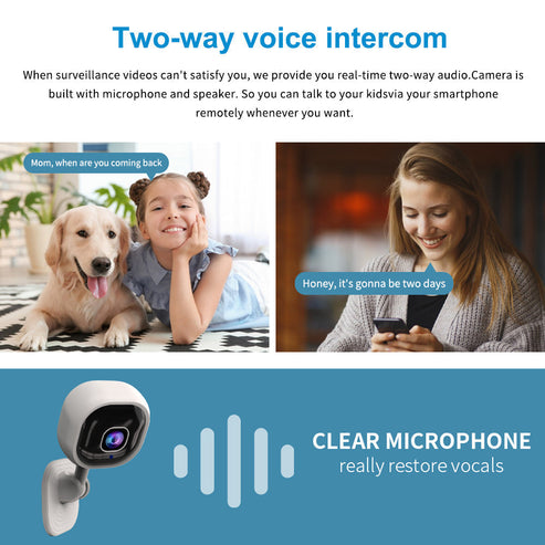 🥳2026 HOT SALE🥳🔒 50% OFF! Wireless Smart HD Security Camera – 360° rotation, night vision & 2‑way audio. Keep an eye on your home, anytime! 🏠✨
