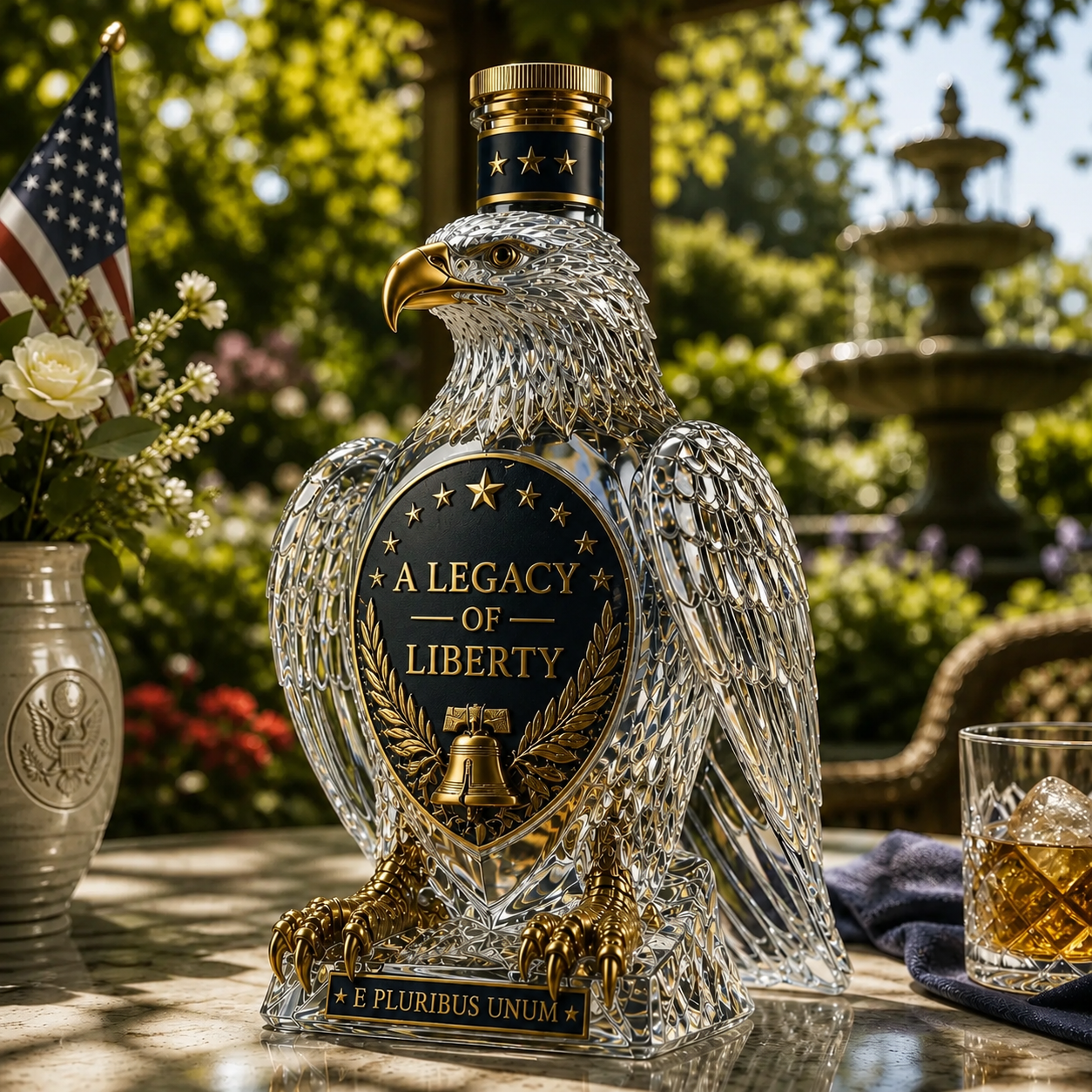 🦅A Legacy of Liberty Hawk Whiskey Bottle