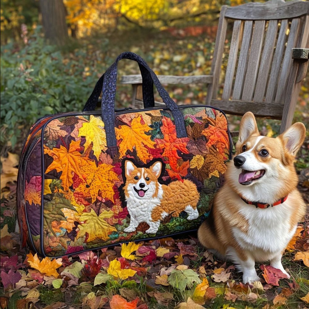 Corgi In The Beach Quilted Duffle-Bag-Fashion Trends in 2026