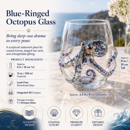 🔥 Last Day 49% OFF – 🌊 3D Ocean Animal Glassware Collection