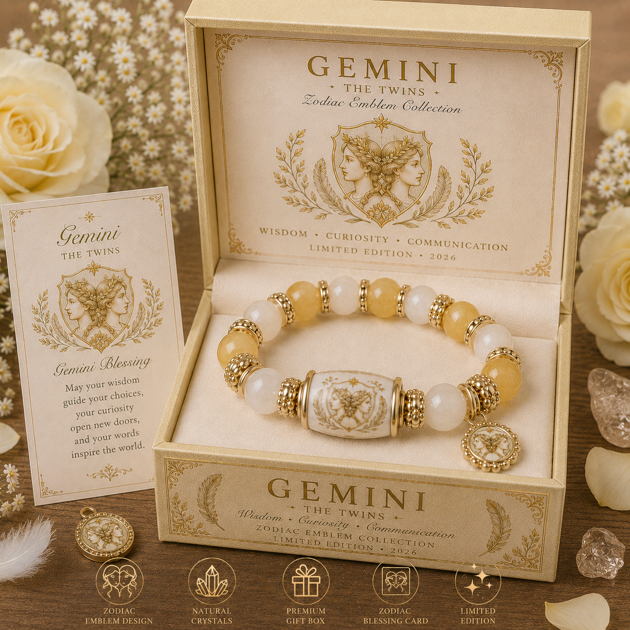 A Gift Chosen by the Stars: Personalized Zodiac Bracelet Gift Set