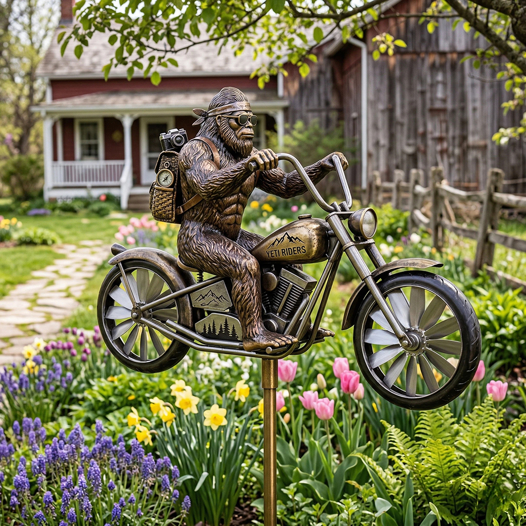 Bigfoot Garden Art Wind Spinner