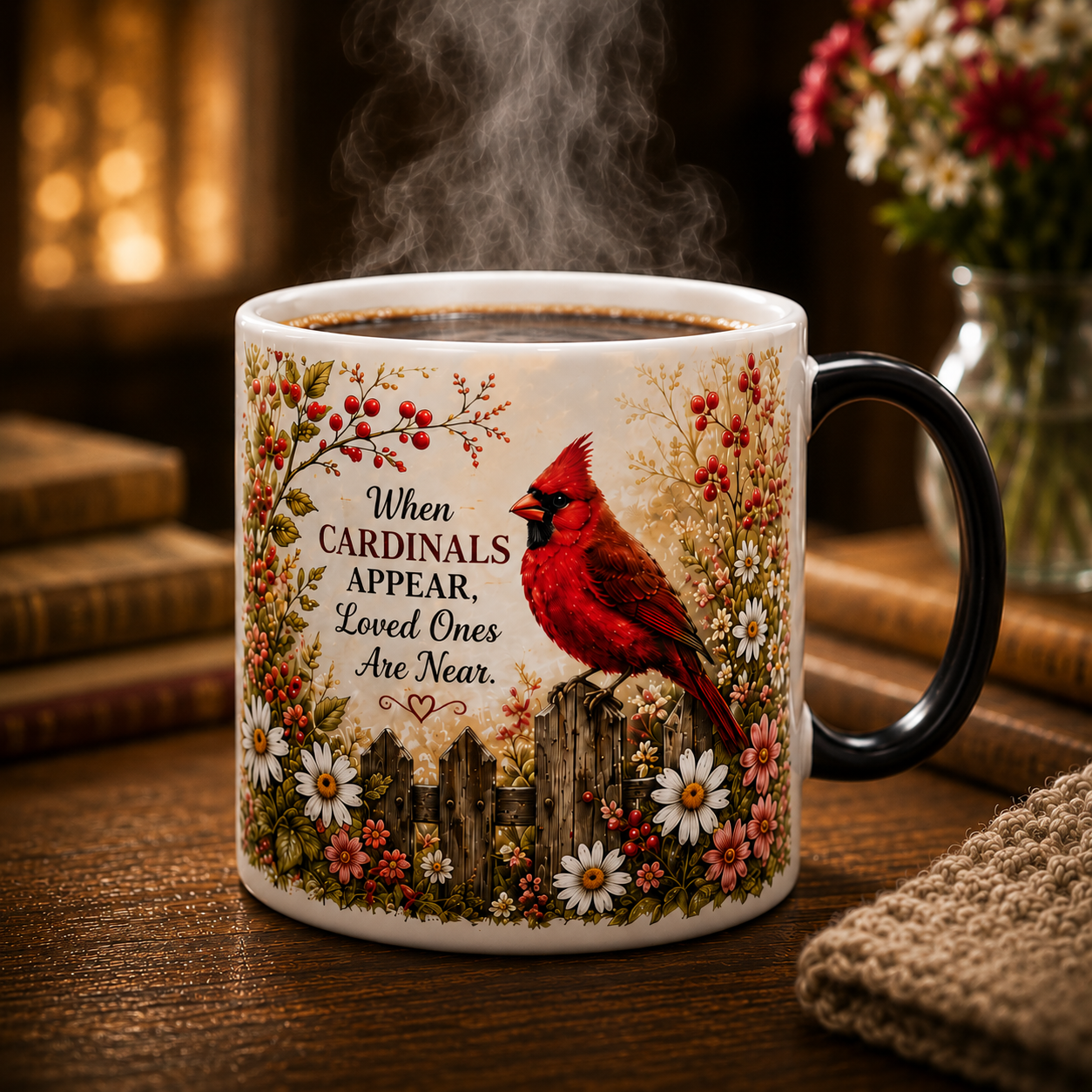 ❤️✨ Cardinal Heaven Signs Color Changing Mug ✨🕊️