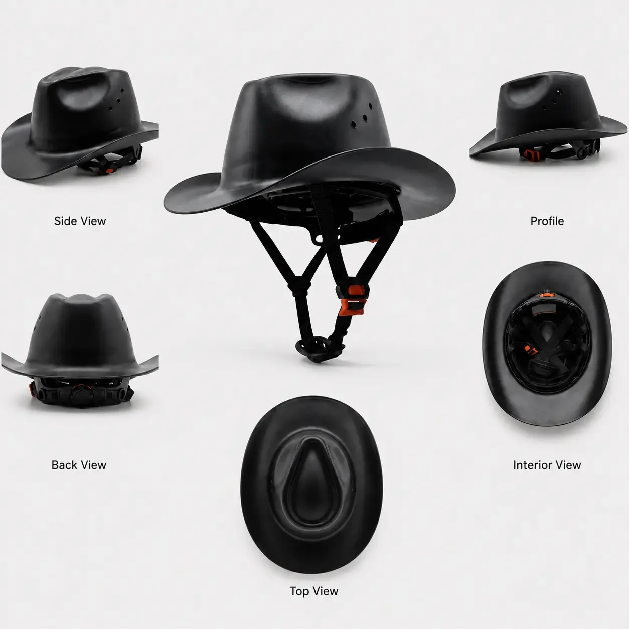 Cowboy Hard Hat for Men Western Style Work Helmet
