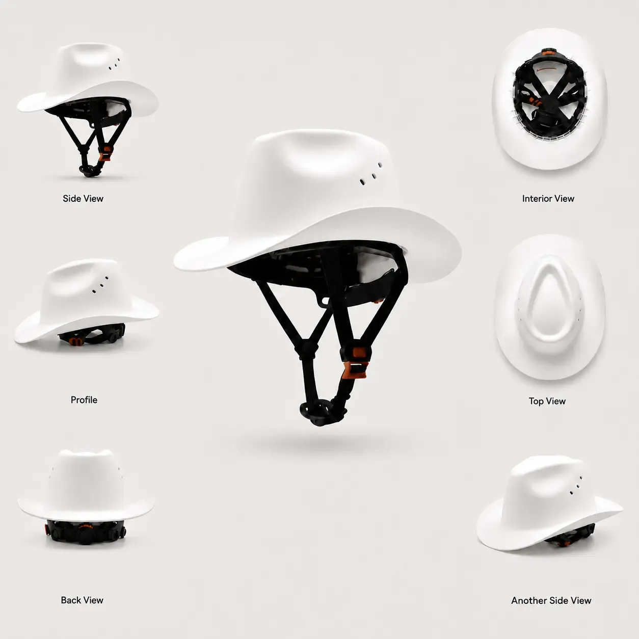 Cowboy Hard Hat for Men Western Style Work Helmet