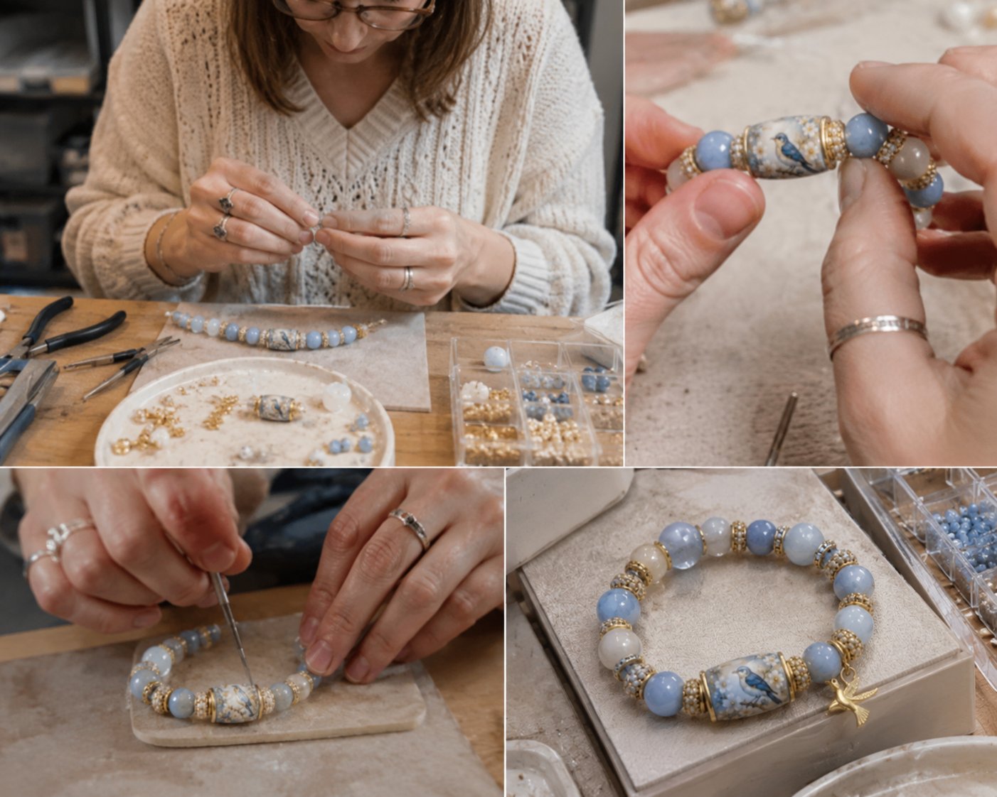 🙏 2026 Limited Edition Bluebird Blessings Bracelet with Exquisite Gift Box