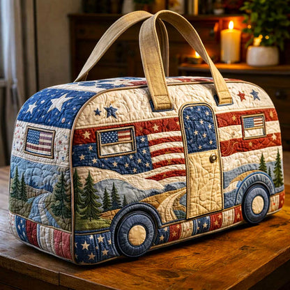 Cozy Vintage RV Travel & Weekender Bag