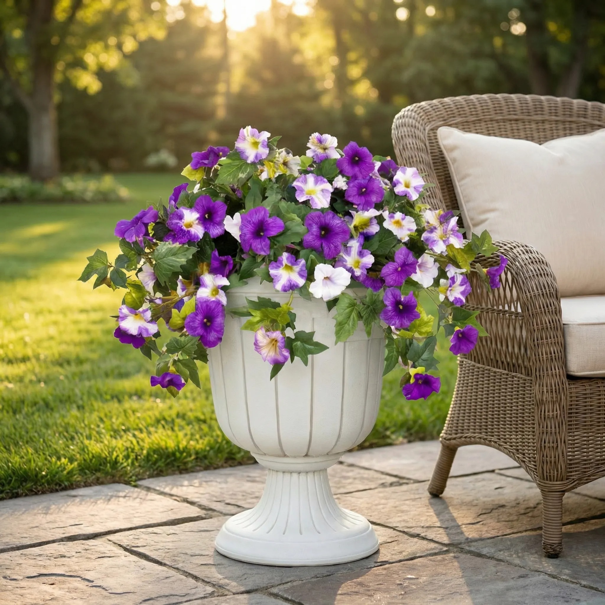 Spring Bloom Artificial Petunia Arrangement