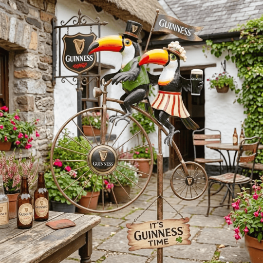 🔥Limited Edition🎁 Guinness Toucan’s Toast Garden Wind Spinner