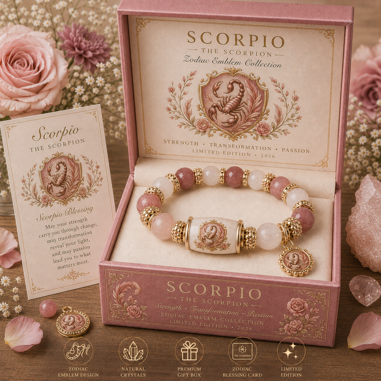 A Gift Chosen by the Stars: Personalized Zodiac Bracelet Gift Set