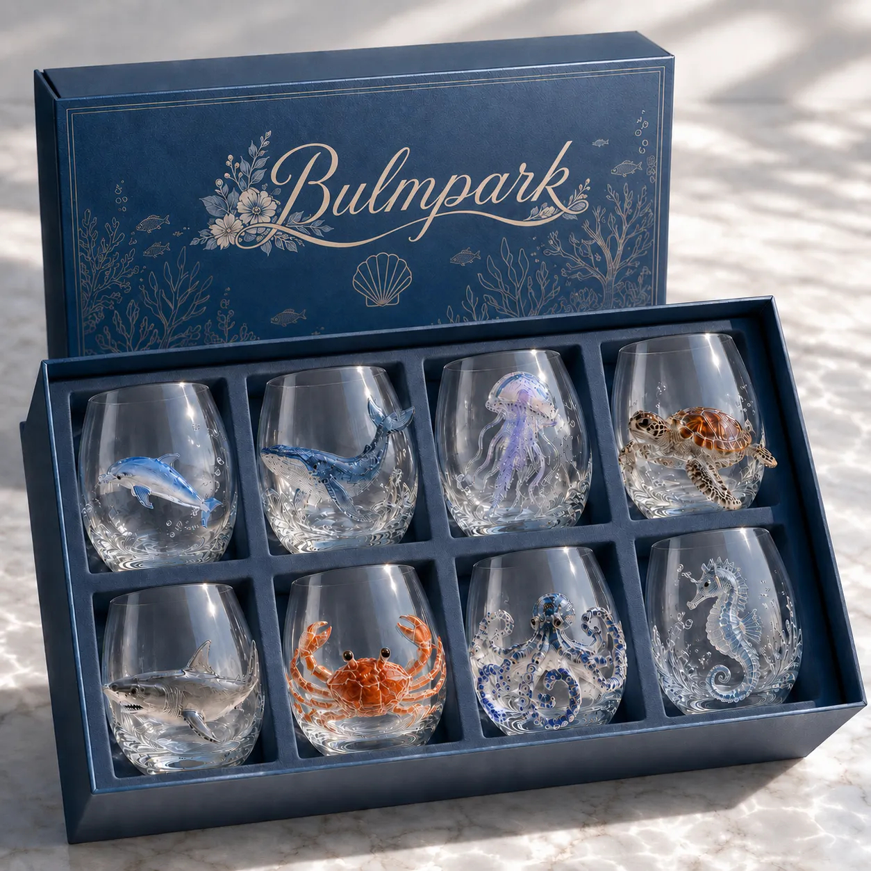🔥 Last Day 49% OFF – 🌊 3D Ocean Animal Glassware Collection