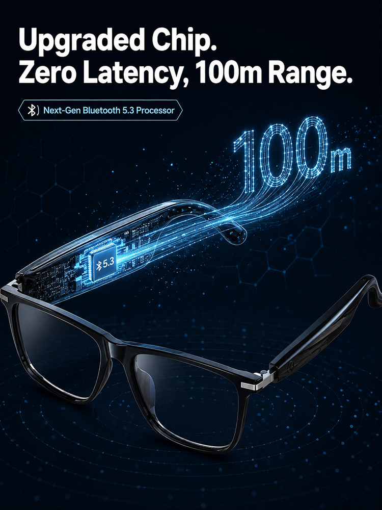 Flagship AI Smart Glasses: 3-in-1 Reading, Sunglasses & AI Glasses. Features Auto-Focus & Smart Tint Tech!