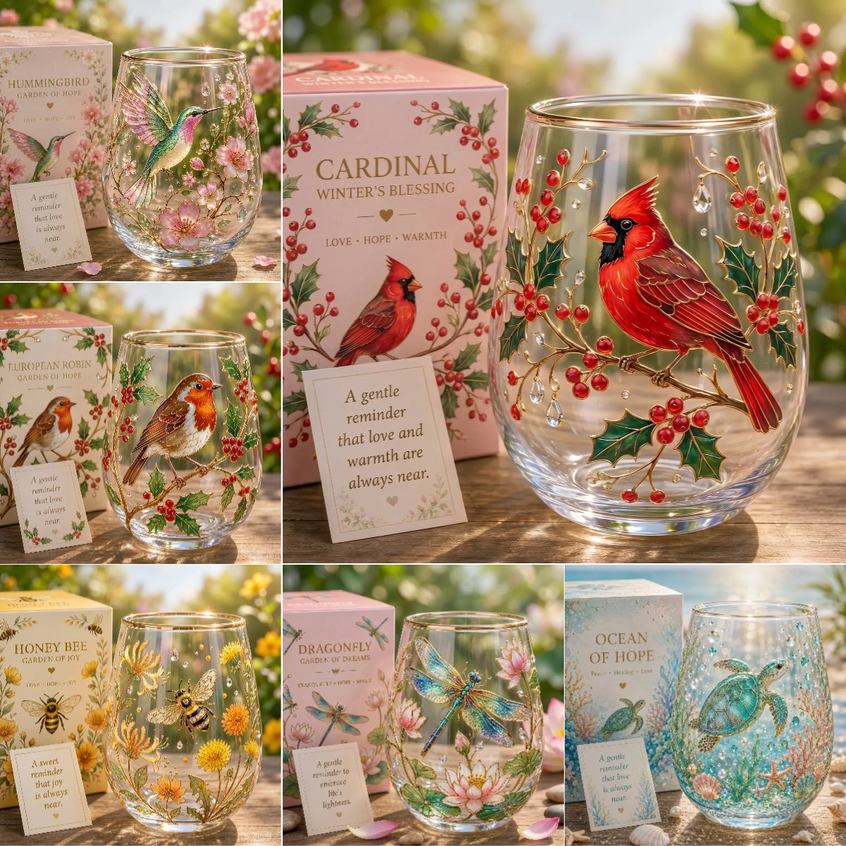 🌸🌿 Limited Edition 2026 Garden Morning Bliss Glass Tea Cup☀️☕