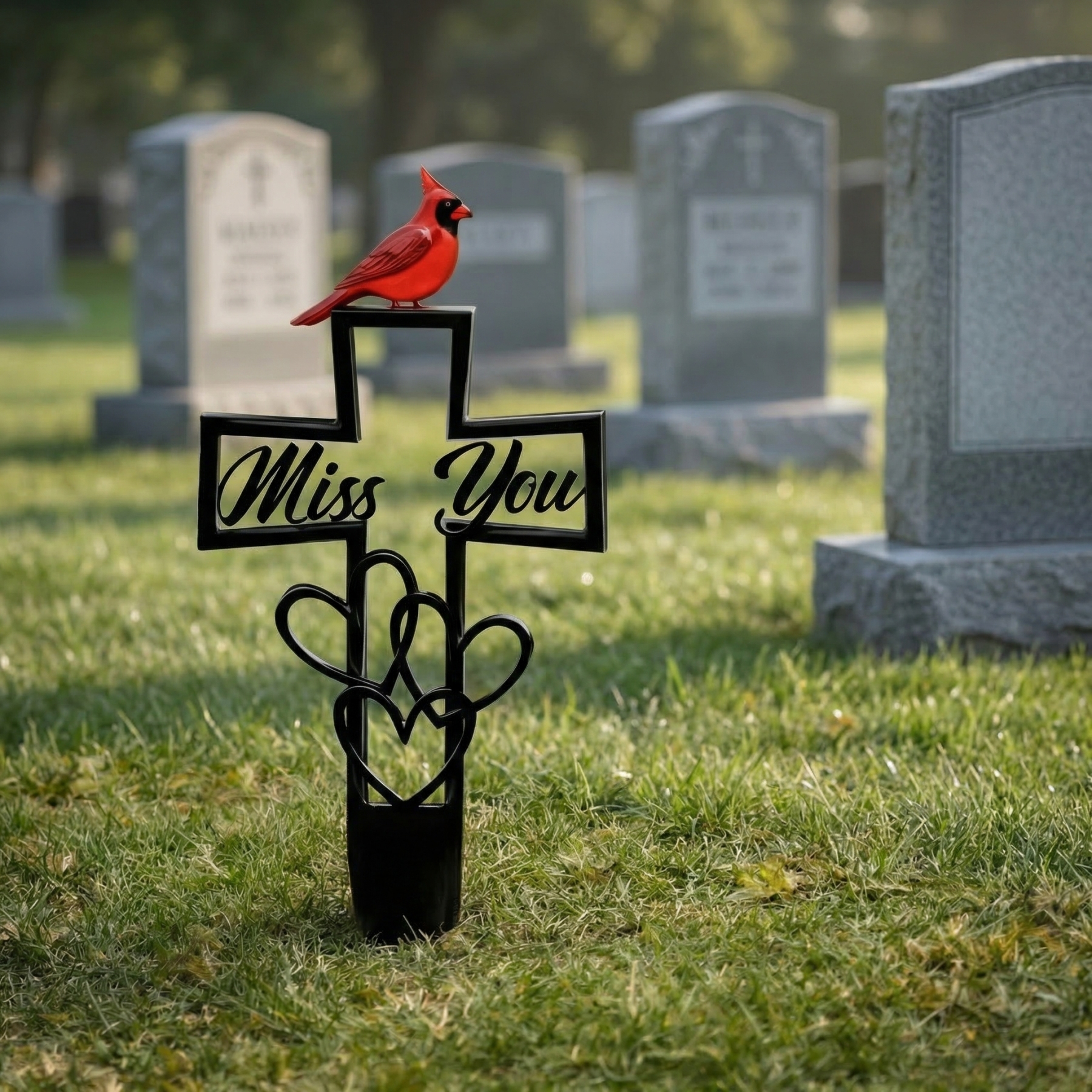 Metal Cemetery Memorial Plaque for Remembrance