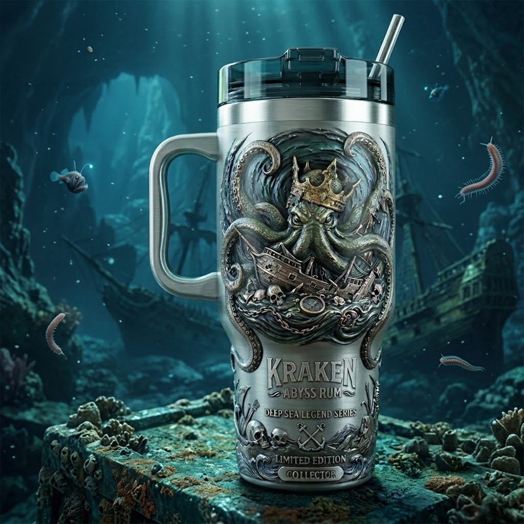 Kraken Abyss Rum Deep Sea Legend Series Collector Tumbler 2026 Gifts Ideas For Brothers