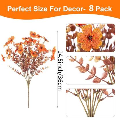 Outdoor Artificial Flowers – Faux Daisies & Eucalyptus for Porch, Patio & Garden