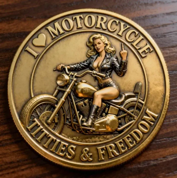 “Old Bastards Motorcycles Club – I ♥ Motorcycle,TITTIES & FREEDOM!”