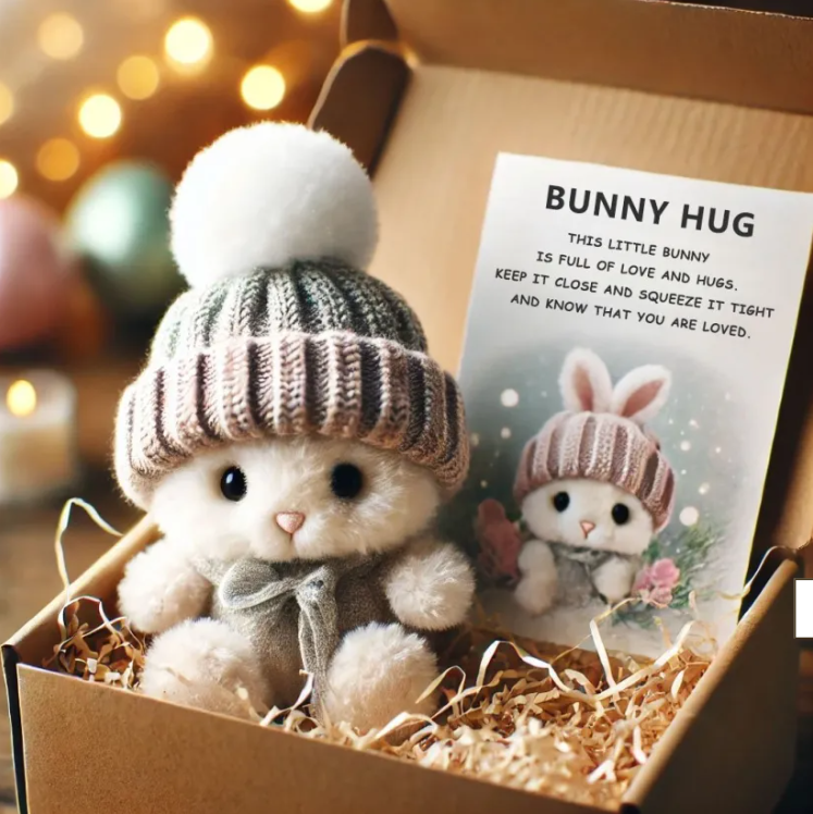 🎉Special Sale🐇Handmade Mini Bunny Hug Cute Easter Gift🎁