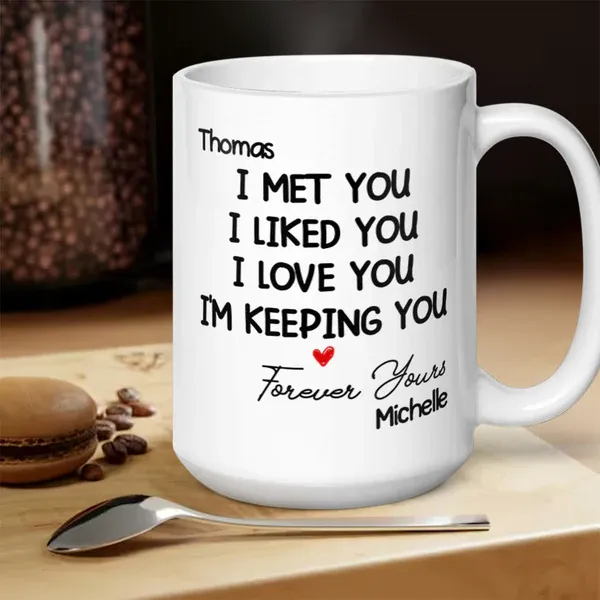 You're My Missing Piece - Personalized Ceramic Coffee Mug