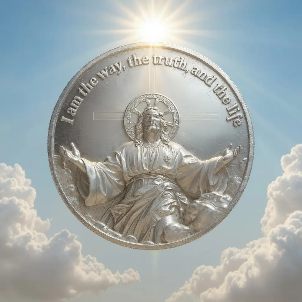 ✝️ Jesus Commemorative Coin 🇺🇸🪙-“In God We Trust”