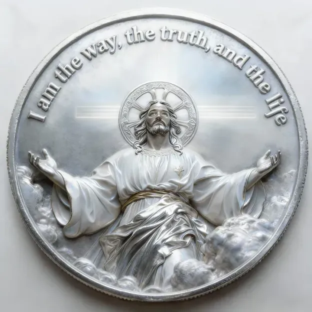 ✝️ Jesus Commemorative Coin 🇺🇸🪙-“In God We Trust”
