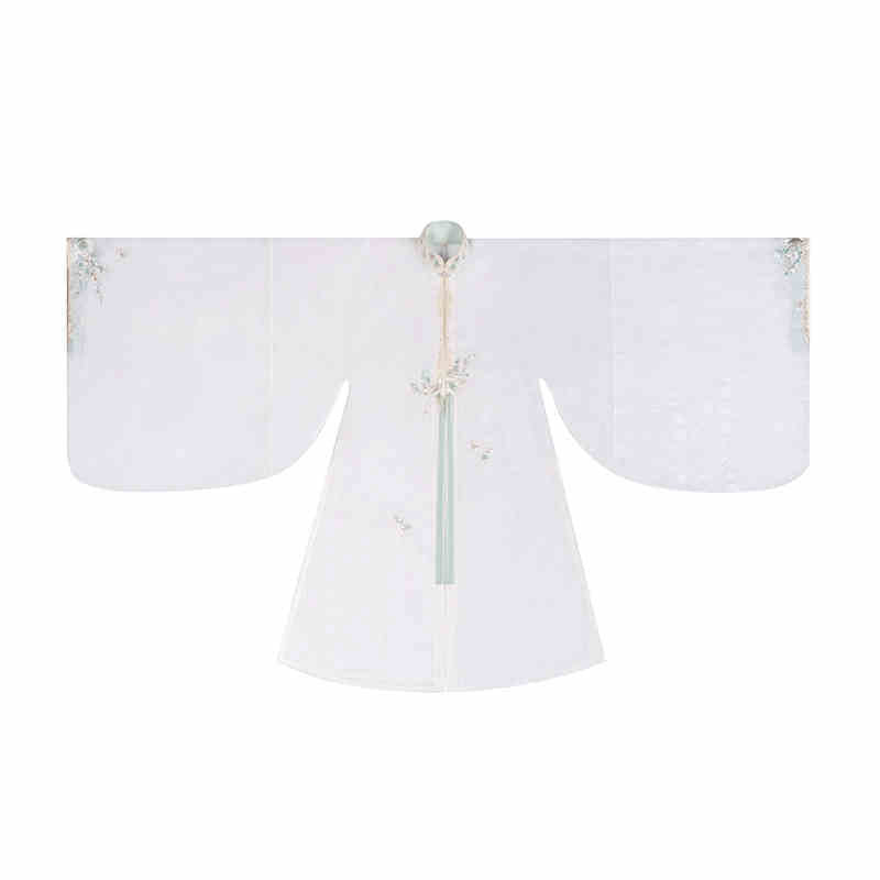 Whispers of a Misty Paradise - Traditional Stand Collar Embroidered Hanfu Dress Set-Lovesyouforever