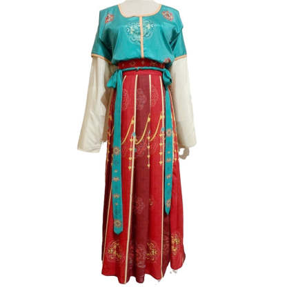 Dunhuang Feitian Costume Hanfu Clothing Inspired by the Dunhuang Murals(3PCS)-Lovesyouforever