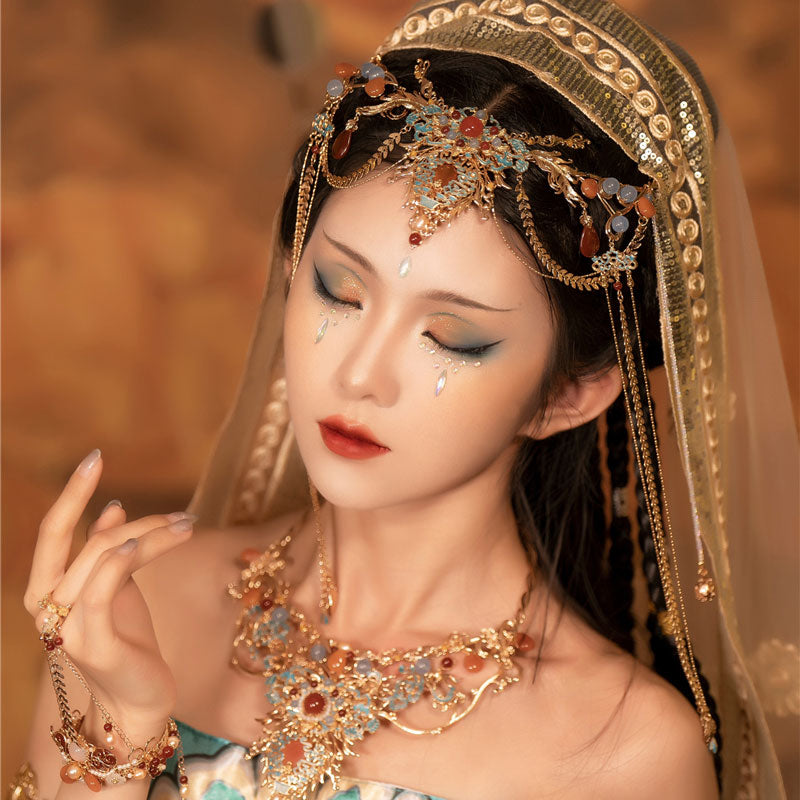 Dunhuang Exotic Style Western Region Princess Jewelry Accessories, Ancient Style Hanfu Accessories-Lovesyouforever