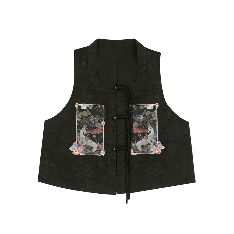 Nine-Colored Deer Inspired - Chic Mini Mamian Skirt Neo-Hanfu Skirt Set-Lovesyouforever