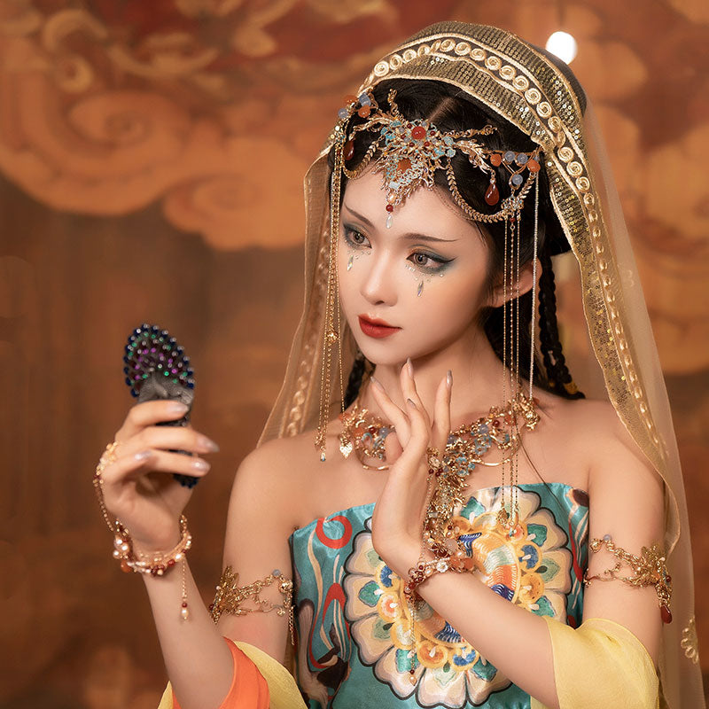 Dunhuang Exotic Style Western Region Princess Jewelry Accessories, Ancient Style Hanfu Accessories-Lovesyouforever