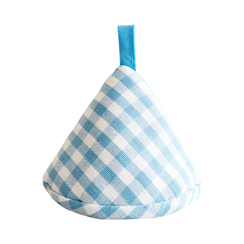 Japanese-style triangular pot cover, kitchen fabric heat-insulating pot handle cover, ear cover for clay pots and iron pots, anti-scald cap-Lovesyouforever