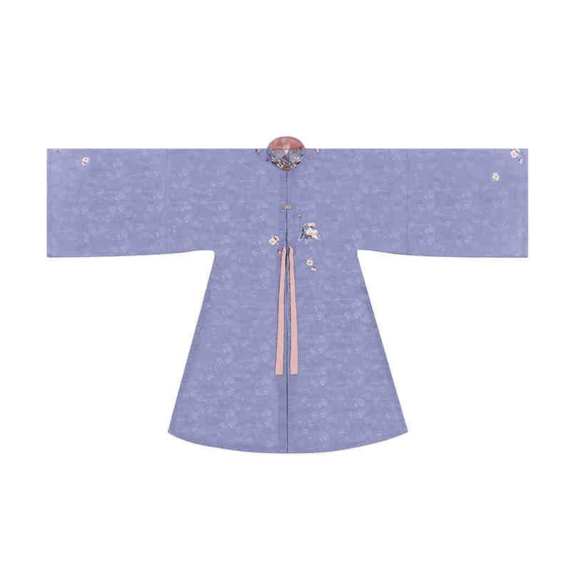 Four Seasons of Elegance - Traditional Embroidered Stand Collar Hanfu Mamianqun Skirt Set-Lovesyouforever