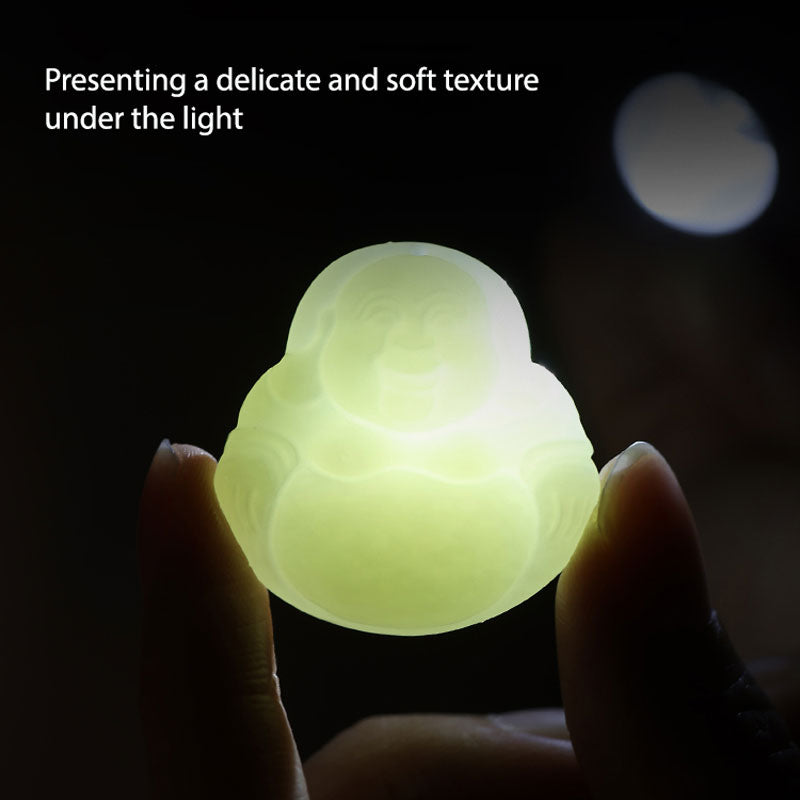 Natural Hetian Jade Maitreya Buddha Gemstone Pendant for Women-Lovesyouforever