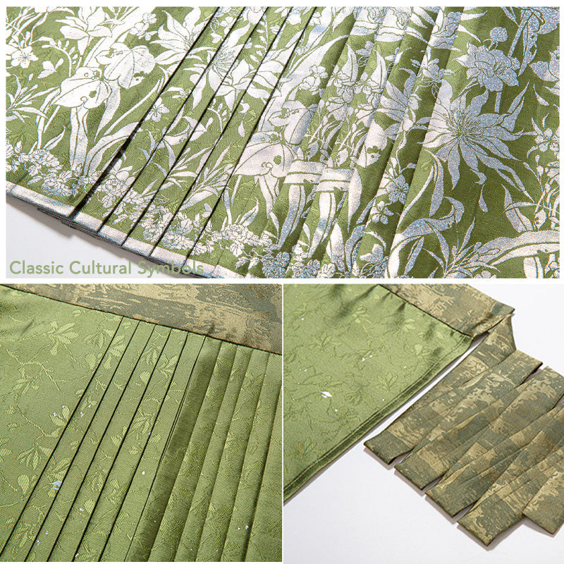 Sea of Flowers Mamianqun- Floral Ma Mian Skirt Inspired by Traditional Chinese Mother-of-Pearl Patterns-Lovesyouforever