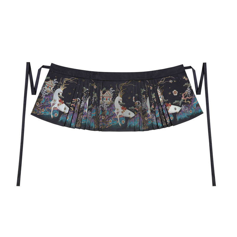 Nine-Colored Deer Inspired - Chic Mini Mamian Skirt Neo-Hanfu Skirt Set-Lovesyouforever