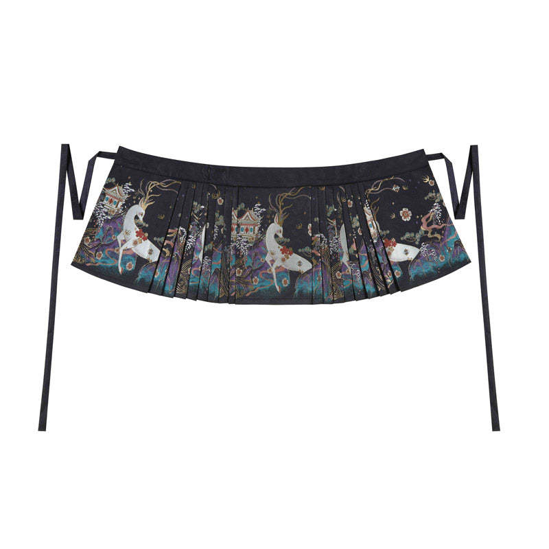Nine-Colored Deer Inspired - Chic Mini Mamian Skirt Neo-Hanfu Skirt Set-Lovesyouforever