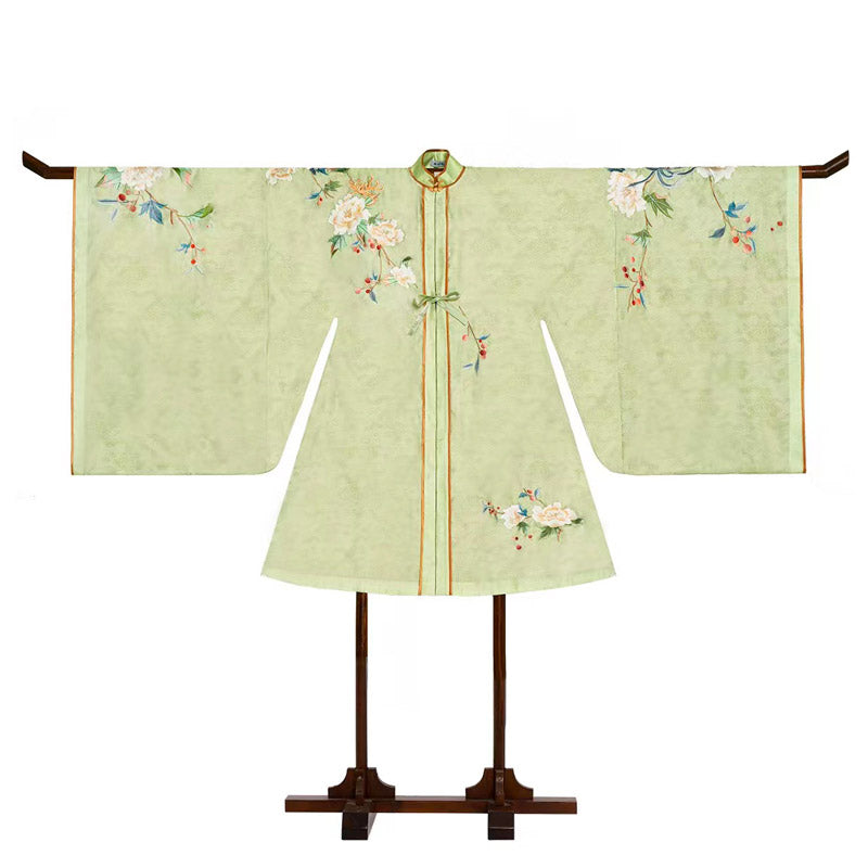 Song of Hibiscus Traditional Ancient Chinese Dress Embroidered Hanfu Clothing Mamianqun Hanfu Skirt-Lovesyouforever