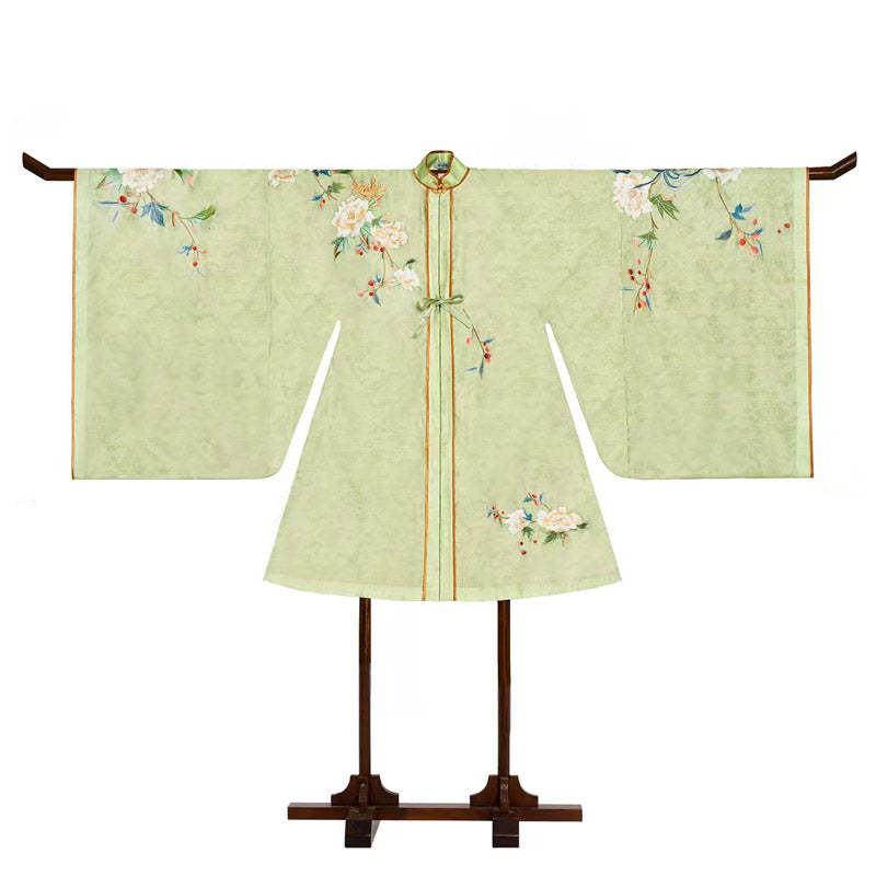 Song of Hibiscus Traditional Ancient Chinese Dress Embroidered Hanfu Clothing Mamianqun Hanfu Skirt-Lovesyouforever