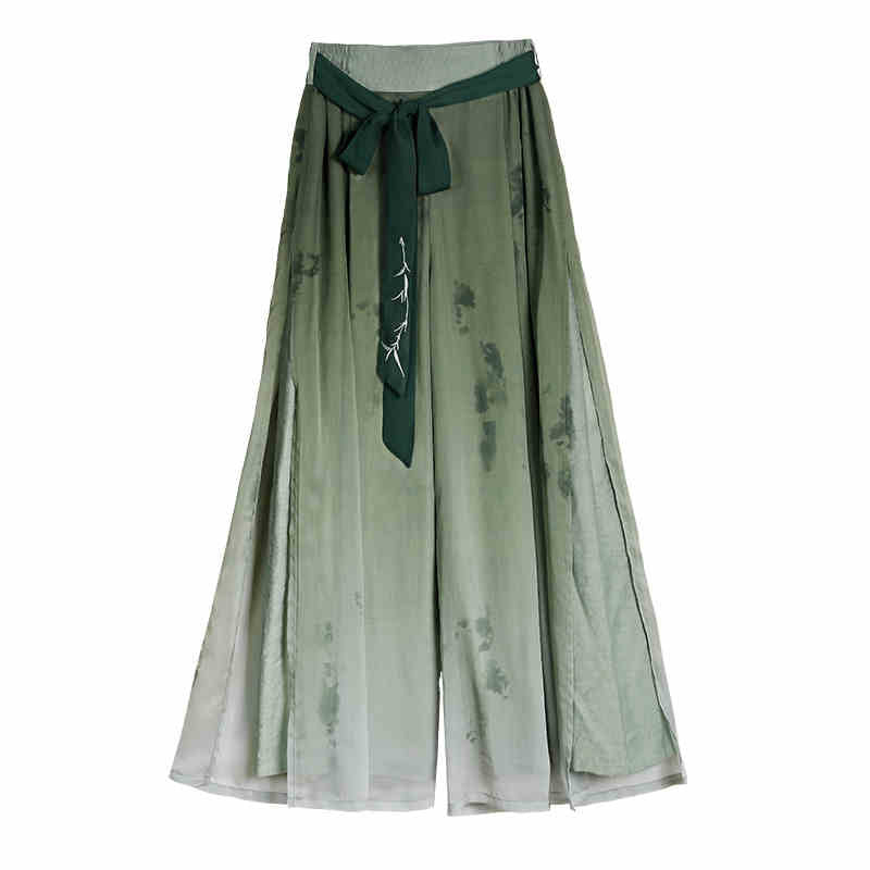 Veiled in Mist and Rain - Song Dynasty-Inspired Fresh Green Modern Hanfu Outfit-Lovesyouforever